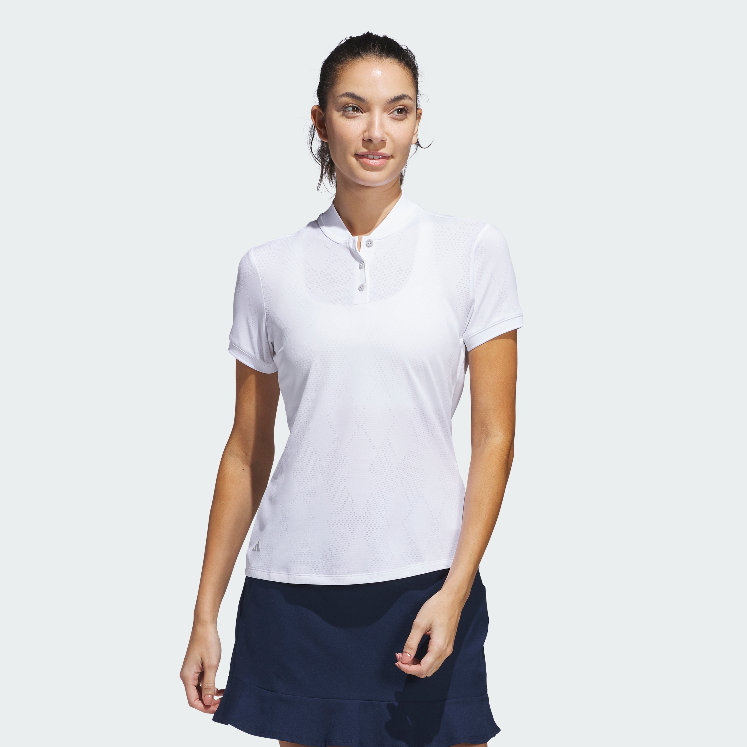 Talla s, adidas women Ultimate365 Diamond Jacquard Polo Shirt