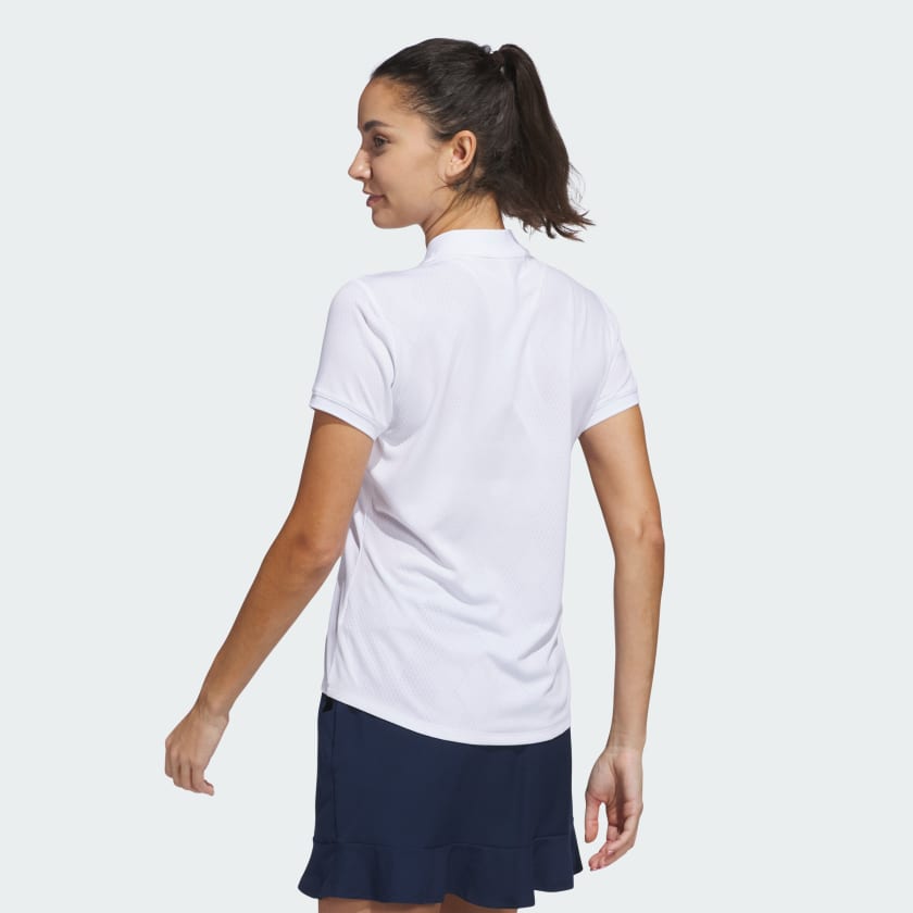 Talla s, adidas women Ultimate365 Diamond Jacquard Polo Shirt