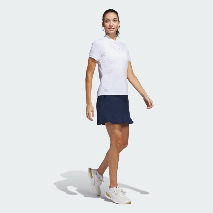 Talla s, adidas women Ultimate365 Diamond Jacquard Polo Shirt