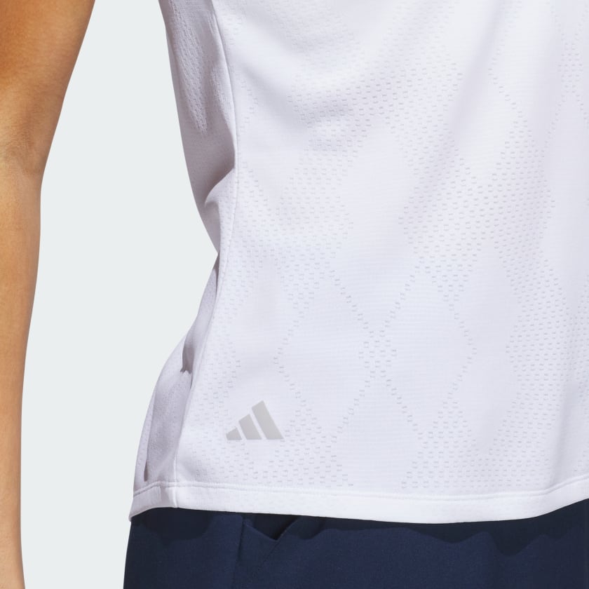 Talla s, adidas women Ultimate365 Diamond Jacquard Polo Shirt