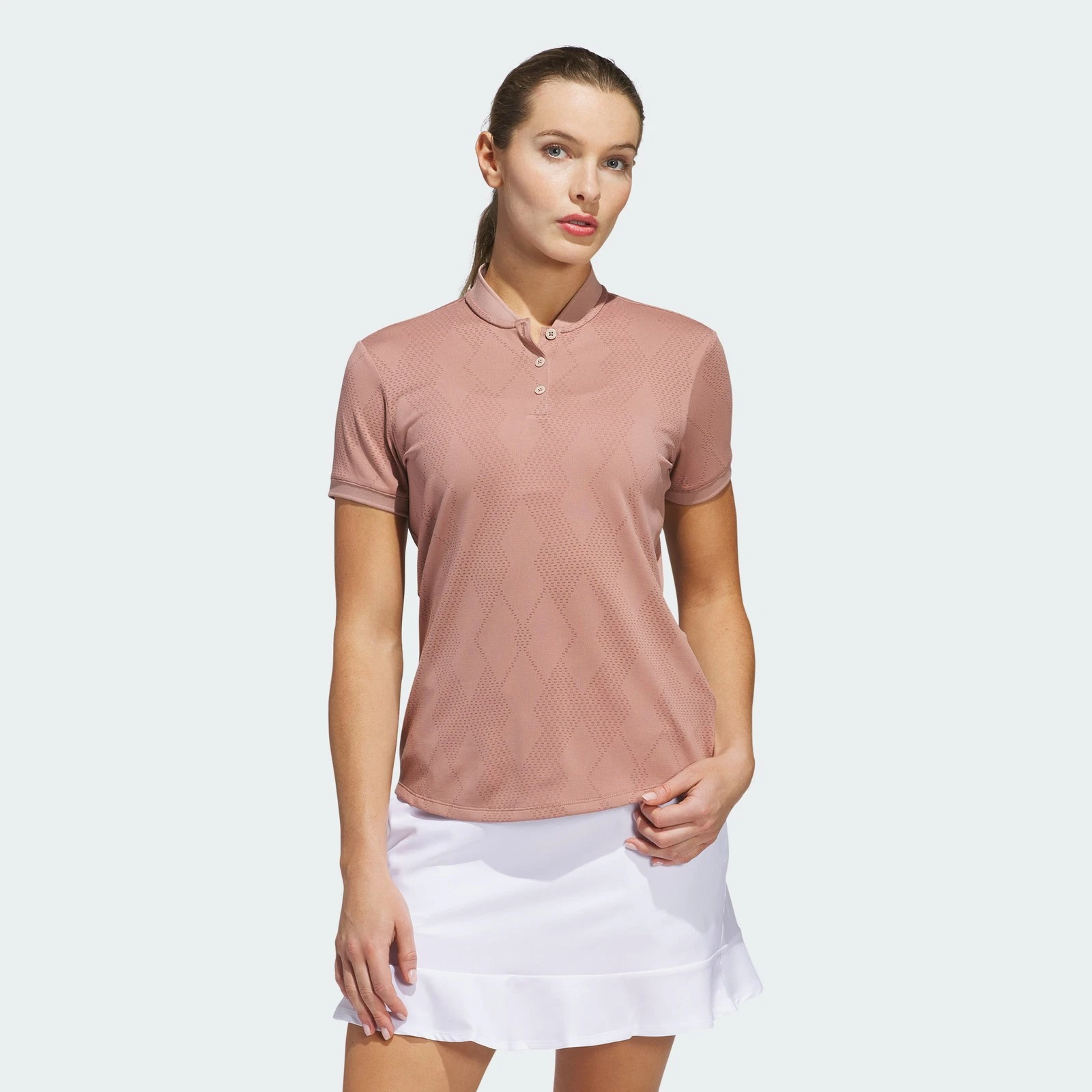 Talla s, adidas women Ultimate365 Diamond Jacquard Polo Shirt