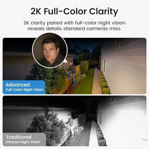 aosu Security Cameras Outdoor Wireless  4 Cam Kit  No Subscription Required  Solar Powered  Home Security Cameras System with 360  Pan & Tilt  Auto Tracking  2K Color Night Vision  Easy Setup