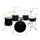 bateria acustica instrumento musical instrumentos musicales de para Adulto Drum