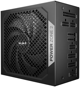 be quiet  Power Zone 1200W Power Supply  80 Plus  Platinum and Cybenetics Platinum  semi Passive Zero RPM Cooling  Pure Wings 3 140mm Fan  90  Angled 12V 2x6 Connector  PCIe 5 1/ATX 3 1 Compatibility