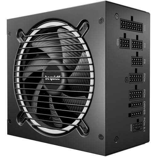 be quiet  Pure Power 13 M 750W Power Supply  80 Plus  Gold Certification  ATX 3 1 PSU  Support for PCIe 5 1 GPUs  semi Passive 120mm be quiet  Fan  LLC Technology  Single Rail  for Overclocked GPUs