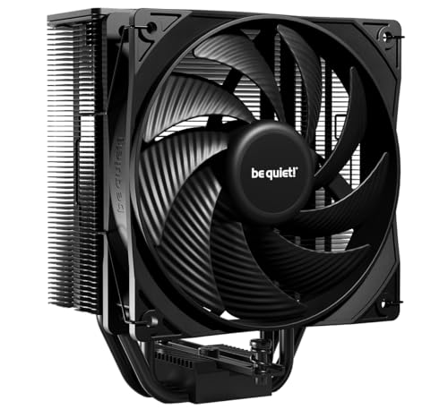 be quiet  Pure Rock 3 Black CPU Air Cooler   4 High Performance 6mm Heat Pipes with HDT Technology   120mm PWM Fan   AMD AM4 AM5/Intel LGA 1700/1150/1151/1200   Black   BK039