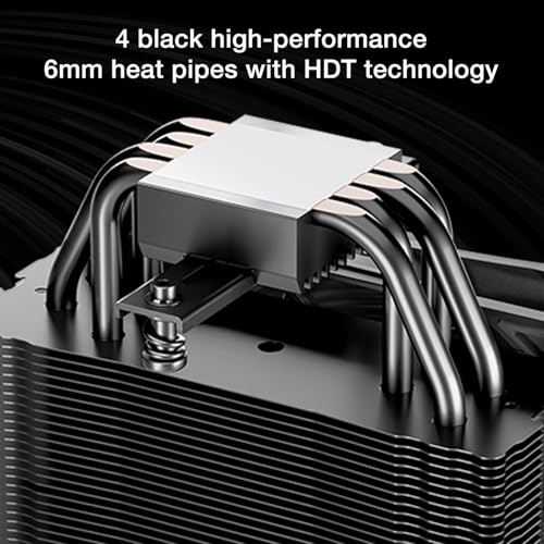 be quiet  Pure Rock 3 Black CPU Air Cooler   4 High Performance 6mm Heat Pipes with HDT Technology   120mm PWM Fan   AMD AM4 AM5/Intel LGA 1700/1150/1151/1200   Black   BK039