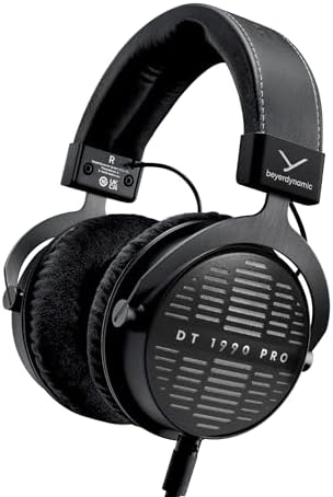 beyerdynamic DT 1990 PRO MKII Wired Over Ear  30 Ohm  Open Back  Professional Recording Studio Monitor Headphones for Mixing  Editing  Audiophile  DJ Stereo Headsets  Made in Germany  Black