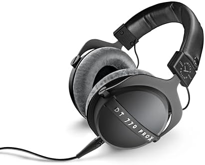 beyerdynamic DT 770 Pro X Wired Over Ear Headphones  48 Ohm  Closed Back Professional Recording Studio Monitor  Recording  Monitoring  Sound Isolation  Handmade in Germany  Black