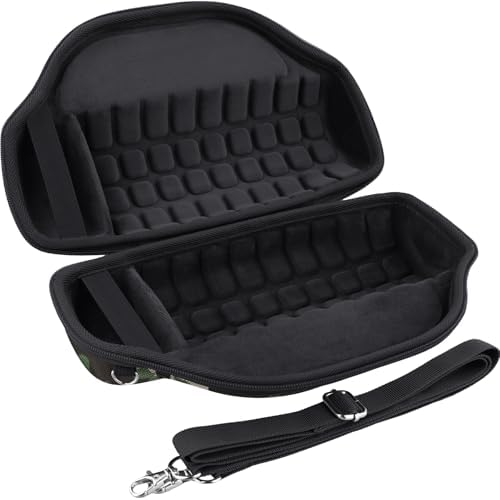 co2CREA Case for JBL Charge 6 Waterproof Portable Bluetooth Speaker  Hard Travel Case with Detachable Shoulder Strap  Black Case