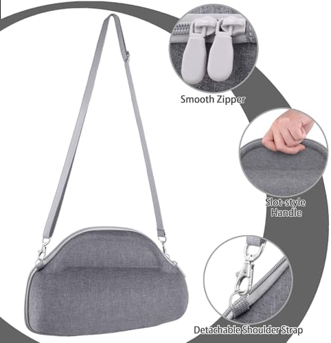 co2CREA Case for JBL Charge 6 Waterproof Portable Bluetooth Speaker  Hard Travel Case with Detachable Shoulder Strap  Black Case