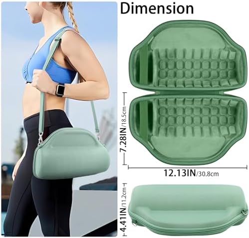 co2CREA Case for JBL Charge 6 Waterproof Portable Bluetooth Speaker  Hard Travel Case with Detachable Shoulder Strap  Black Case