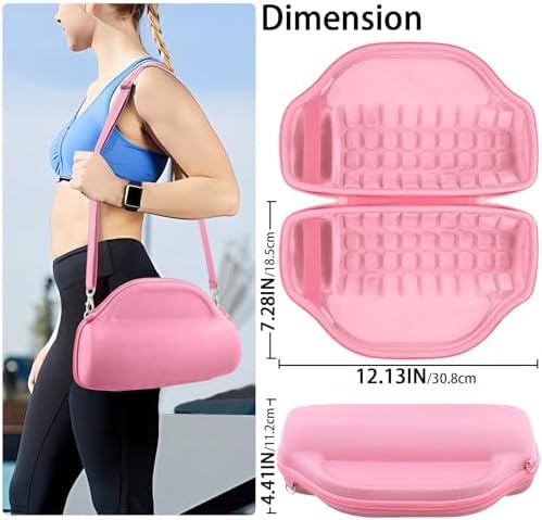 co2CREA Case for JBL Charge 6 Waterproof Portable Bluetooth Speaker  Hard Travel Case with Detachable Shoulder Strap  Black Case