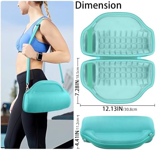 co2CREA Case for JBL Charge 6 Waterproof Portable Bluetooth Speaker  Hard Travel Case with Detachable Shoulder Strap  Black Case