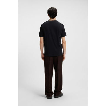 cotton jersey t shirt with lip artwork