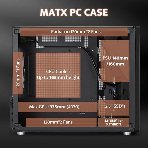 darkFlash WD200 2025  Portable Micro ATX PC Case with Handle  1 ARGB PWM Fans  with Walnut Wood  Type C  Support 240 AIO  H165mm Cooler  Simple Compact Desktop  Black
