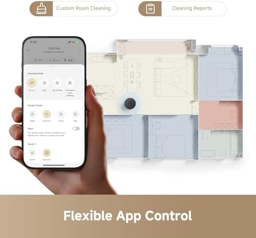 dreame D20 Plus Robot Vacuum and Mop  13 000Pa Suction  Self Emptying with 5L Dust Bag  DuoBrush for Pet Hair  LDS Mapping  App & Voice Control  Ideal for Hard Floors & Carpets  Black 