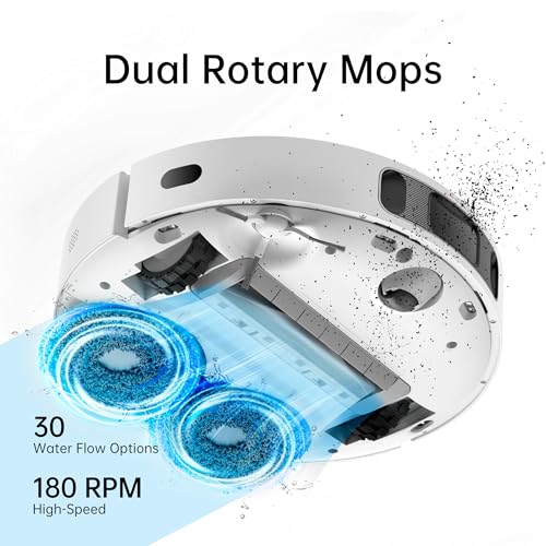 dreame L10s Ultra Robot Vacuum and Mop Combo Auto Mop Cleaning and Drying Self Refilling and Self Emptying Base for 60 Days of Cleaning 5300Pa Suction and AI Navigation Compatible with Alexa