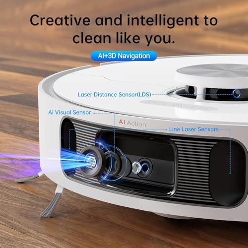 dreame L10s Ultra Robot Vacuum and Mop Combo  Auto Mop Cleaning and Drying  Self Refilling and Self Emptying Base for 60 Days of Cleaning  5300Pa Suction and AI Navigation  Compatible with Alexa
