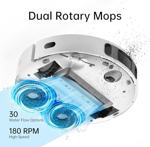 dreame L10s Ultra Robot Vacuum and Mop Combo  Auto Mop Cleaning and Drying  Self Refilling and Self Emptying Base for 60 Days of Cleaning  5300Pa Suction and AI Navigation  Compatible with Alexa