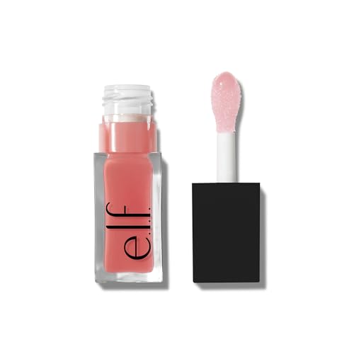 e l f  Glow Reviver Lip Oil  Nourishing Tinted Lip Oil For A High shine Finish  Infused With Jojoba Oil  Vegan & Cruelty free  Jam Session
