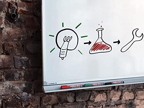 edding 363 whiteboardmarker set   diverse kleuren   8 whiteboardstiften   beitelpunt 1   5 mm   boardmarker uitwisbaar   voor whiteboard  flipchart  prikbord  memobord   sketchnotes   navulbaar