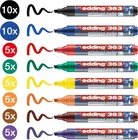 el vendedor no realiza envíos a EEUU - edding 363 whiteboard marker set   multi coloured   50 whiteboard pens   chisel