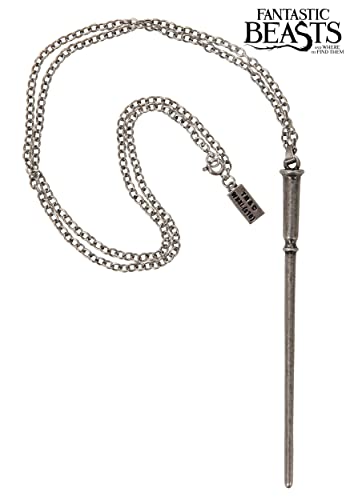 elope Tina Goldstein Wand Necklace   Silver Toned Metal Prop with Adjustable Chain  Officially Licensed