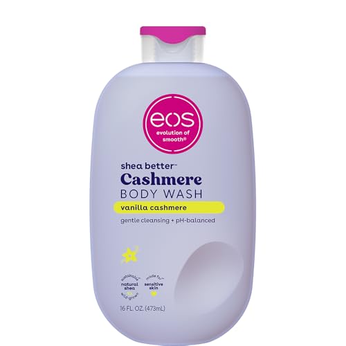 eos Body Wash  Vanilla  Moisturizing Creamy Gel Formula with Shea Butter  Glycerin  Vitamin E  pH Balanced  Sensitive Skin  Vegan  16 fl oz