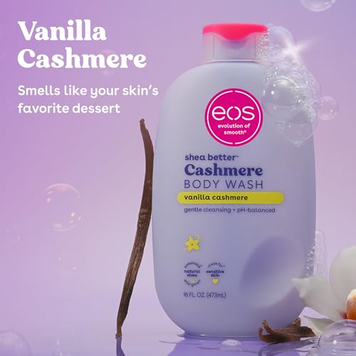 eos Body Wash  Vanilla  Moisturizing Creamy Gel Formula with Shea Butter  Glycerin  Vitamin E  pH Balanced  Sensitive Skin  Vegan  16 fl oz