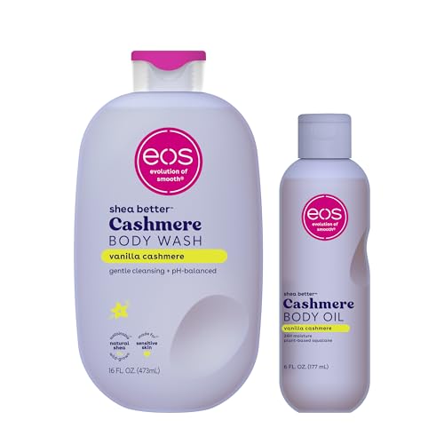eos Body Wash  Vanilla  Moisturizing Creamy Gel Formula with Shea Butter  Glycerin  Vitamin E  pH Balanced  Sensitive Skin  Vegan  16 fl oz