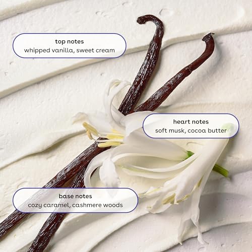 eos Cashmere Body Mist  Vanilla Cashmere  Soft Musk  Cozy Caramel  Hair Mist  Body Spray for Women Moisturizing  Hyaluronic Acid  Vanilla Body Spray  Vegan  Cruelty free  6 fl oz