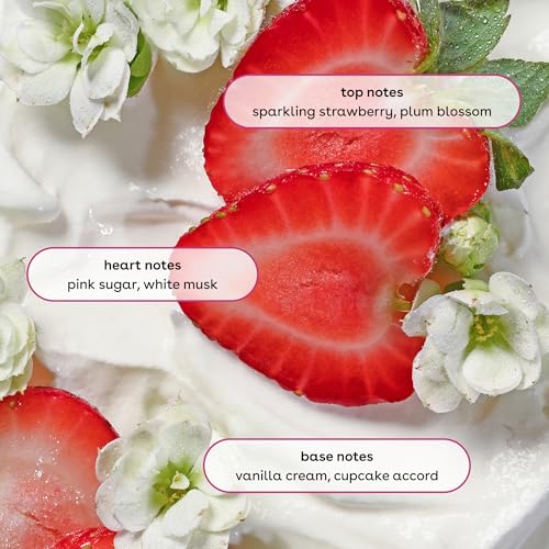 eos Cashmere Body Mist  Strawberry Dream  Body Spray for Women  Strawberry Perfume  Hair Mist  Moisturizing  Hyaluronic Acid  Glycerin  Vegan  Cruelty free  6 fl oz