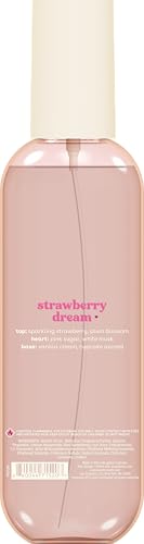 eos Cashmere Body Mist  Strawberry Dream  Body Spray for Women  Strawberry Perfume  Hair Mist  Moisturizing  Hyaluronic Acid  Glycerin  Vegan  Cruelty free  6 fl oz