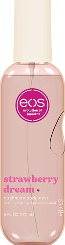 eos Cashmere Body Mist  Pink Champagne  Body Spray for Women  Hair Mist  Moisturizing  Hyaluronic Acid  Glycerin  Vegan  Cruelty free  6 fl oz