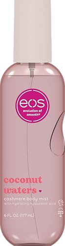 eos Cashmere Body Mist  Vanilla Musk & Cozy Caramel  Hair Mist and Body Spray for Women  Moisturizing Formula with Hyaluronic Acid  Vegan  Cruelty Free  6 fl oz