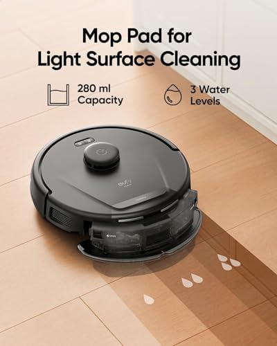 eufy Robot aspirador híbrido L60 certificado como nuevo con estación de vacío automático, tecnología de desenredado del cabello, hasta 60 días de limpieza manos libres, succión ultra fuerte de 5,000 Pa (renovado)