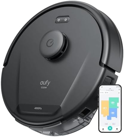 eufy Robot aspirador híbrido L60 certificado como nuevo con estación de vacío automático, tecnología de desenredado del cabello, hasta 60 días de limpieza manos libres, succión ultra fuerte de 5,000 Pa (renovado)