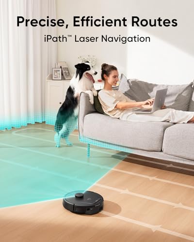 eufy L60 Robot Vacuum with Self Empty Station  Hair Detangling Technology  Up to 60 Days Hands Free Cleaning  5 000 Pa Suction  Remove Hair  Dust
