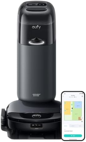 eufy Omni C20 Robot Vacuum and Mop Combo  All in One Station  Auto Mop Washing and Auto Drying for Hands Free Cleaning  7000 Pa Powerful Suction  Self Emptying  3 35 Inch