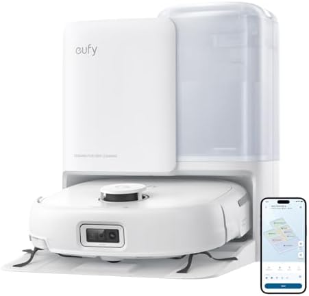 eufy Omni C20 Robot Vacuum and Mop Combo  All in One Station  Auto Mop Washing and Auto Drying for Hands Free Cleaning  7000 Pa Powerful Suction  Self Emptying  3 35 Inch