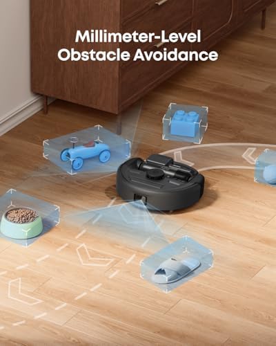 eufy Robot Vacuum 3 in 1 E20 with Versatile Stick and Handheld Vacuum Cleaner Combo Self Emptying Up to 75 Days Max 30 000Pa Smart Obstacle Avoidance Pro Detangle Ideal for Carpet Crevices Stairs