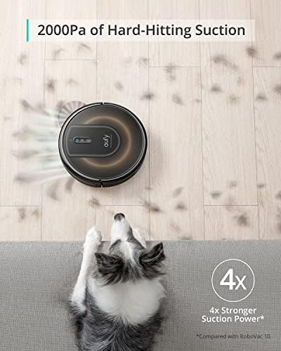 eufy Robot Vacuum 3 in 1 E20 with Versatile Stick and Handheld Vacuum Cleaner Combo Self Emptying Up to 75 Days Max 30 000Pa Smart Obstacle Avoidance Pro Detangle Ideal for Carpet Crevices Stairs
