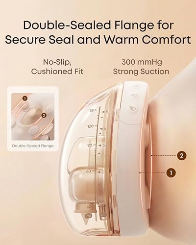 eufy Security Heated Massage Wearable Breast Pump S2 Pro  HeatFlow  Double Sealed Flange  Nipple Light  DIY Rhythm  Full Milk & Leak Alert  Wireless Charging Case  7 Day Battery  App Control