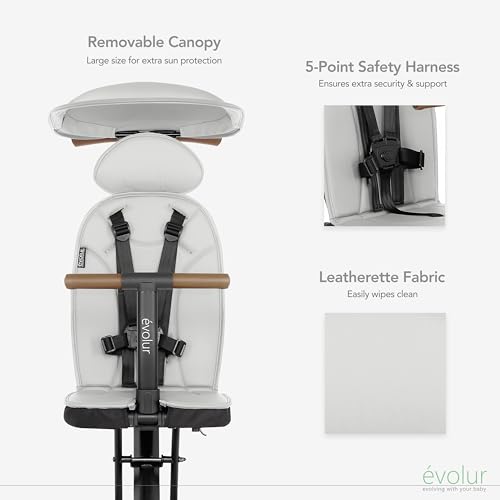 evolur Cruise Rider Stroller with Canopy  Lightweight Umbrella Stroller with Compact Fold  Easy to Carry Travel Stroller   Koala Gray