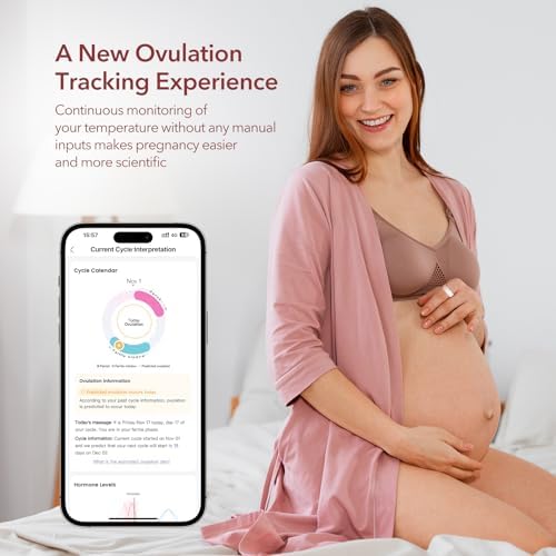 femometer Ring for Fertility and Ovulation Tracking   Size First Sizing Kit   App Auto Sync   Period & BBT Tracker   Sleep Analysis for Women   Rechargeable & Waterproof Size6