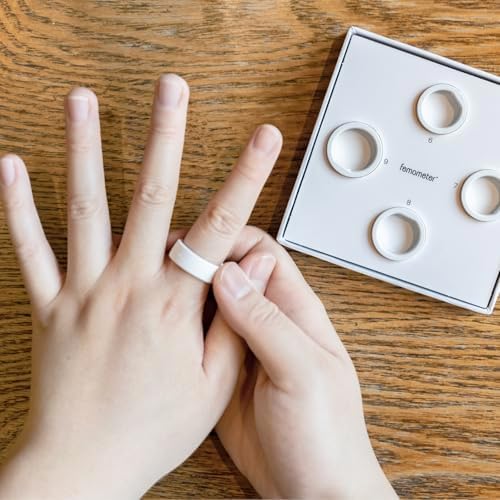 femometer Ring for Fertility and Ovulation Tracking   Size First Sizing Kit   App Auto Sync   Period & BBT Tracker   Sleep Analysis for Women   Rechargeable & Waterproof Size6