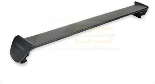 for 1996 2000 Honda Civic 2Dr Coupe   Mugen Style JDM ABS Plastic Primer Black Rear Trunk Lid Wing Spoiler with Mugen Red Emblem Pair