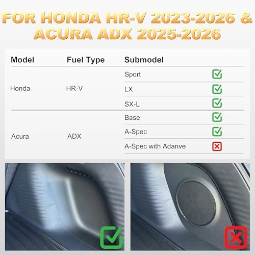 for HRV Floor Mats  All Weather Floor Mats & Cargo Liner Custom Fit 2023 2026 2027 Honda HRV  Include Hybrid  & Acura ADX 2025 2026  Anti Skid 1st & 2nd Row & Trunk Mat for HR V Accessories