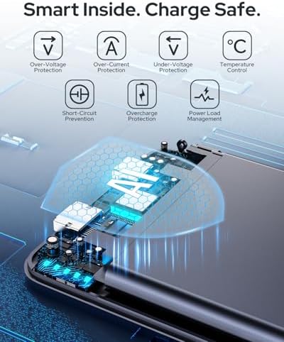 for Magsafe Portable Charger 5000mAh Slim Wireless Magnetic Power Bank with USB C Charging Travel Essential for Magsafe Battery Pack Compatible with iPhone 17/16/15/14/13/12 Series Graphite Gray